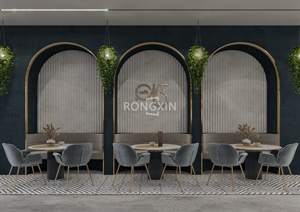 קמעונאות עץ קפה חנות תצוגת ארונות קפה קיוסק פנים דלפק עיצוב עבור קניון - Product Image 4