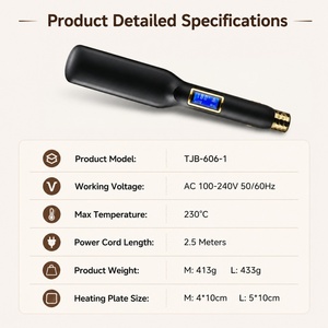 Plancha y Rizador de Pelo Eléctrico Torlin 230C con Placas de Acabado Dorado, Cable de 2.5m, Apagado Automático, Calentador MCH de 65W - Product Image 5