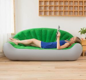 Manufacturer's <b>Inflatable</b> <b>Sofa</b> Lounge Chair Thickened Double Foldable <b>Sofa</b> Bed Plush High Back air <b>Sofa</b> Chair - Product Image 3