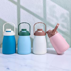 Bouteille d'eau portable en verre à double paroi de 480 ml avec logo - Product Image 2