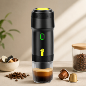 Cafetera de Viaje Espresso de 20 Bares, Portátil, Autocalentable, para Café Frío, Compatible con Cápsulas Nespresso, Café Molido y Uso en Exteriores - Product Image 1