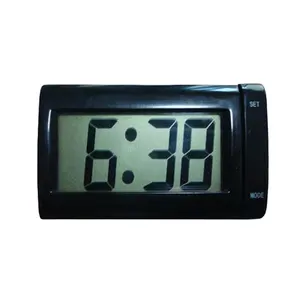 2022 LCD Digital Clock with 3M sticker time month date stick on car mini clock