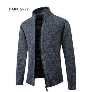 Heren Vest Trui Breien Winter Volledige Rits Lange Mouw Dikke Vest Jas - Product Image 6