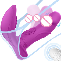 Sexspielzeug Tragbarer Vibrator für Frauen Finger Leise Slip Fernbedienung 3 Wackelungen und 7 Vibrationsmodi G-Punkt Erwachsenenprodukte