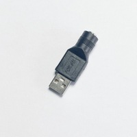 Adaptateur USB-A mâle vers DC femelle 35135/3814 4.0*1.7 5.5*2.1 2.5 en PVC – Connecteur d'alimentation USB vers courant continu DC