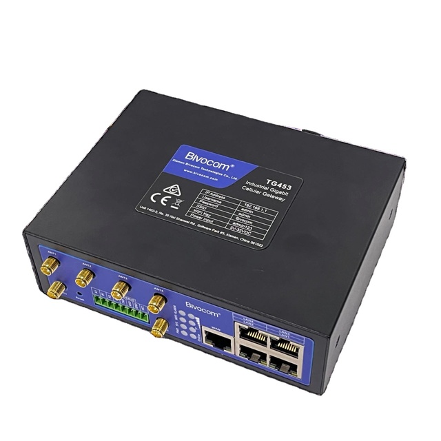 Bivocom High-Performance 5G Edge Gateway Router TG453-NR Linux OS 5 Ethernet Ports Dual SIM Slot Manufacturer Industrial