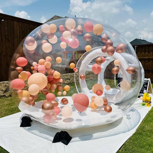 Dôme gonflable portable pour enfants avec ballons, pour fêtes, photos, extérieur, jardin, tente à bulles gonflable - Product Image 6