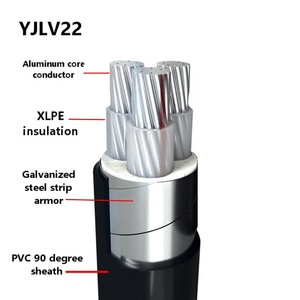 Cable de Alimentación Aéreo de Cobre Sólido de 3, 4 y 5 Núcleos, de 16-35 mm, YJV YJV22 YJLV, Blindado con Cinta de Acero, PVC/XLPE - Product Image 4