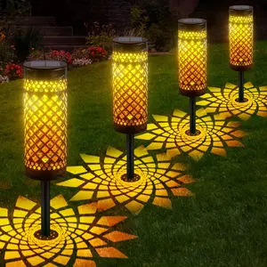 Étanche extérieur paysage LED solaire pelouse lumière voie jardin lampe décor évider Style moderne