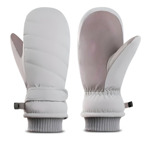 Mitaines de ski d'hiver personnalisées, imperméables, coupe-vent, mitaines de snowboard, thermiques, chaudes, en polyester, unisexes, gants de sport, pour l'extérieur, par temps froid - Product Image 1