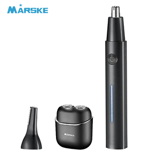 Tondeuse à poils de <span class=keywords><strong>nez</strong></span> électrique transfrontalière nouvelle génération, <span class=keywords><strong>rasoir</strong></span> avec batterie intégrée, en ABS, entièrement lavable, ensemble professionnel 2-en-1, best-seller - Product Image 1