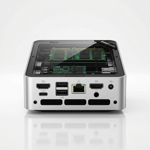 Corenest <span class=keywords><strong>AMD</strong></span> <span class=keywords><strong>Ryzen</strong></span> <span class=keywords><strong>3</strong></span> <span class=keywords><strong>4300U</strong></span> มินิพีซี Quad Core Dual 4K HDMI คอมพิวเตอร์ตั้งโต๊ะขนาดเล็ก2.5G เครือข่ายสำนักงานเครื่องคอมพิวเตอร์ขนาดเล็กที่มีฝาปิดแม่เหล็ก - Product Image 5