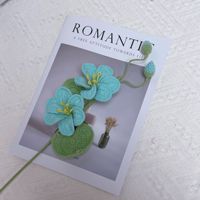 Buket Rajutan Bunga Pohon Minyak Buatan Tangan, Dekorasi Kamar Tidur, Hadiah Hari Valentine, Model Bunga Buatan
