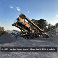Trituradora Móvil con Ruedas WOCATO, Línea de Producción de Arena de 100-150t/h para Agregados de Construcción