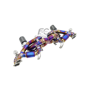 Sistema de Escape Catback Valvetronic de Aleación de Titanio para Porsche 718 GT4 <span class=keywords><strong>GTS</strong></span> 2019-2025 <span class=keywords><strong>4</strong></span>.0L, Silenciador con Sonido Profundo, Mejora de Textura - Product Image 2