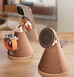 Novità 2026: Caricatore Wireless 3 in 1 con Luce Notturna e Supporto per Ricarica Wireless Rimovibile per Orologi, Riponibile nella Base - Product Image 4