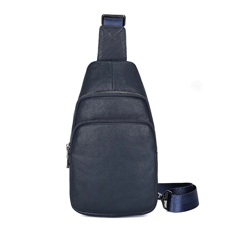 J.M.D Trend New Korean Shoulder Chest Bag First Cow Leather Version Men's Casual Fashion Leather shoulder Chest Bag