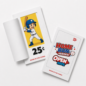 Personalized Lucky Monster Pull Tab Seal Cards Single Window Break Open <b>Tickets</b> with Serial Number for Fundraisers and Events - Product Image 1
