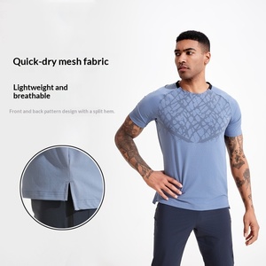 Magliette da Palestra per <span class=keywords><strong>Uomo</strong></span>, Asciugatura Rapida, Aderenti, T-Shirt per Fitness, Jogging, <span class=keywords><strong>Tennis</strong></span>, Pickleball, Corsa e Sport - Product Image 1