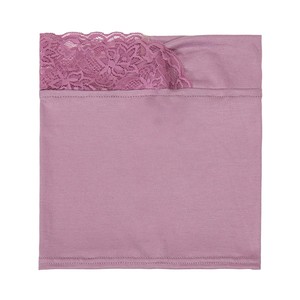Turban décontracté en dentelle délicate, couleur unie, pour femme musulmane, bonnets hijab simples en dentelle, foulard. - Product Image 6