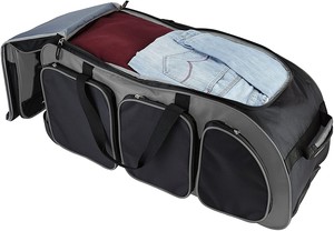 MUESTRA GRATUITA Bolsa de Viaje con Ruedas Vertical de <span class=keywords><strong>30</strong></span> Pulgadas con Múltiples Bolsillos, Gris Carbón - Product Image 3