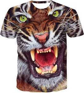 Fitspi <strong>Tiger</strong> Wolf T Shirt Men Women 3d Printing <strong>Tiger</strong> Wolf Animal Unisex Short Sleeve T-shirt Dropshipping Customized <strong>Tshirt</strong> - Product Image 4