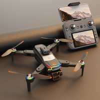 Mini drone intelligent JS39P, couleur verte, contrôleur avec écran numérique, écran LCD de 4,3 pouces, drone avec fonction d'évitement d'obstacles