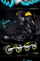 Patins à roues alignées Freestyle fantaisie EVA semelle intermédiaire pour adultes hommes et femmes chaussures de patin à roulettes clignotantes