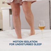 Matelas sur mesure King Queen Double Size en boîte, matelas roulé hybride mousse à mémoire de forme et ressorts ensachés pour chambre à coucher