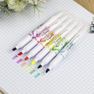 Encre gel <span class=keywords><strong>pastel</strong></span> en plastique pour frites, deux têtes, avec logo imprimé personnalisé, briquet magique effaçable, 6 couleurs - Product Image 2