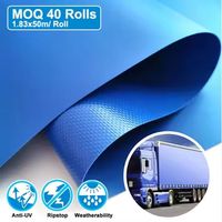 Bâche en PVC enduit haute ténacité 560 m²/², tissée densément, 1000D, tailles personnalisées pour bâches de camions et tentes
