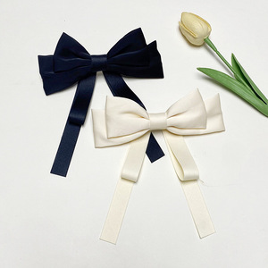 Fermagli per capelli con nappe con fiocco grande, neonate, bambini, donne, cotone, lino, fiocchi per capelli, accessori per fermagli a coccodrillo - Product Image 6