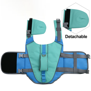 Mùa Hè Oxford Chất Lượng Cao Con Chó Cuộc Sống Áo Khoác Với Cứu Hộ Xử Lý Con Chó Cuộc Sống Vest An Toàn Đồ Bơi - Product Image 3