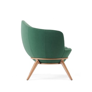 Muebles de estilo moderno con marco de madera maciza, sofá de tela de terciopelo, silla de salón de ocio - Product Image 6