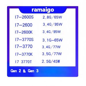 Processeurs de bureau <span class=keywords><strong>I7</strong></span> 2600S 2600 3770 3770 <span class=keywords><strong>2700K</strong></span> 2700T - Product Image 1