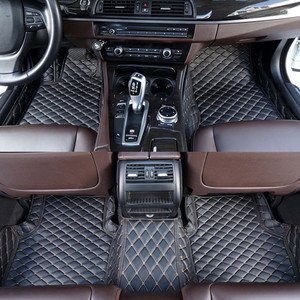 Tapis de sol de voiture sur mesure de qualité supérieure pour BMW |   Tapis de sol de voiture en cuir imperméable antidérapant Ensemble complet Accessoires intérieurs de luxe - Product Image 1