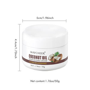 Krim Badan Logo kustom pencerah, Losion Tubuh minyak kelapa pemutih nutrisi pelembab krim tubuh menenangkan - Product Image 1