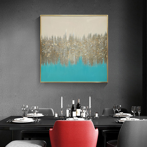 Trang Trí Phòng Khách Đóng Khung Tác Phẩm Nghệ Thuật Handpainted <span class=keywords><strong>Canvas</strong></span> Tường Nghệ Thuật Sơn Vàng Lá Hiện Đại Trừu Tượng Sơn Dầu Tường - Product Image 5