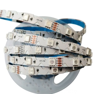 Tira de luz LED <span class=keywords><strong>2835</strong></span> 5050 en forma de S, versión modelo 24V 12V, inteligente, de doble fila, con diseño en zigzag, tipo serpiente, RGB, RGBW, 2 en 1, 5 en 1, RGBCCT - Product Image 4
