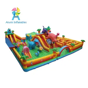 Attrayant intérieur extérieur nouveauté haute qualité pvc commercial location gonflable géant gonflable dinosaure aire de jeux