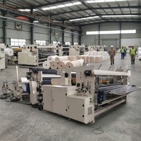 Máquina Automática para Fabricar Papel Higiénico con Cortadora y Rebobinadora de Papel, PLC y Motor, Línea de Producción de Alta Calidad