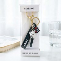 Mini porte-clés lumineux 3D, pendentif, merchandising Bangtan Boys, porte-clés mignon, pendentif de sac KPOP, cadeaux pour les fans