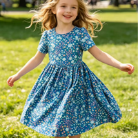 Robe à volants pour bébés filles et tout-petits, personnalisable par le fabricant, collection Printemps