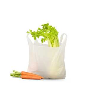 500 Bolsas DE LA COMPRA biodegradables 23x40 cm con refuerzos laterales de 7 cm Producto de reciclaje ecológico - Product Image 1