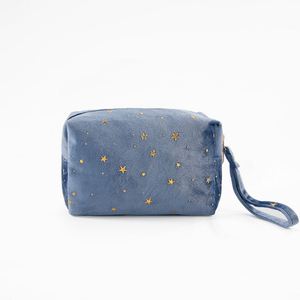 Bolsa de Maquillaje y Cosméticos de Lujo, Personalizada con Logotipo, Mini, de Terciopelo, con Cierre de Cremallera, para Viaje - Product Image 1