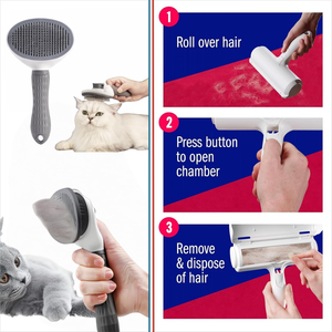 2026 Usine OEM ODM Personnalisée Brosse à Rouleau Anti-Poils pour Animaux (Chats, Chiens) et Éliminateur de Peluches pour Canapé et Tapis - Product Image 3