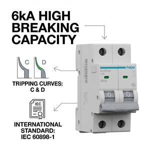 For <strong>Hager</strong> MCP MDP Series 6kA Miniature Circuit <strong>Breaker</strong> 1P 2P 3P 4P 6A-63A AC 230V 400V DIN Rail CE Certified Factory Ready Stock - Product Image 3