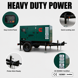 Cummins Weichai Yuchai Steyr Diesel Generator Set with Remote Control 140KW/150KW Engine Alternator Unit <b>Trailered</b> Heavy Duty - Product Image 3