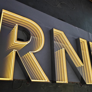 Custom <strong>Infinity</strong> Extendding Abyss <strong>Mirror</strong> <strong>3d</strong> Neon Light Sign Thousand Layer <strong>Mirror</strong> Led Letter Sign for Business - Product Image 6