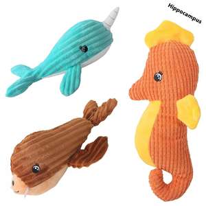 ألعاب للكلاب الأليفة من القطيفة على شكل حيوانات المحيط ، ألعاب للكلاب والحيوانات الأليفة بصوت صرير ، ألعاب للكلاب والحيوانات الأليفة للعضاضة - Product Image 2